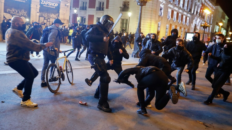 При беспорядках в Испании задержали четырех человек