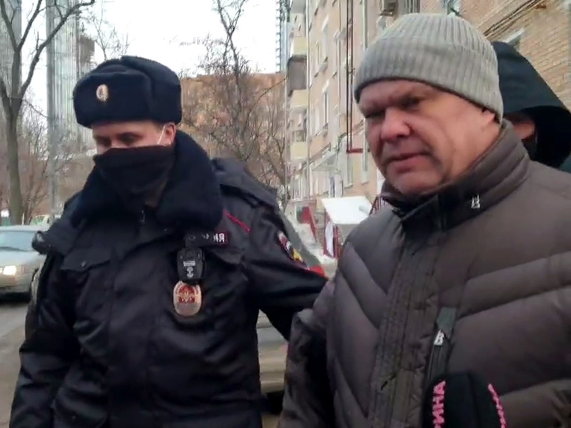 Депутата Мосгордумы Сергея Митрохина задержали за акцию 23 января