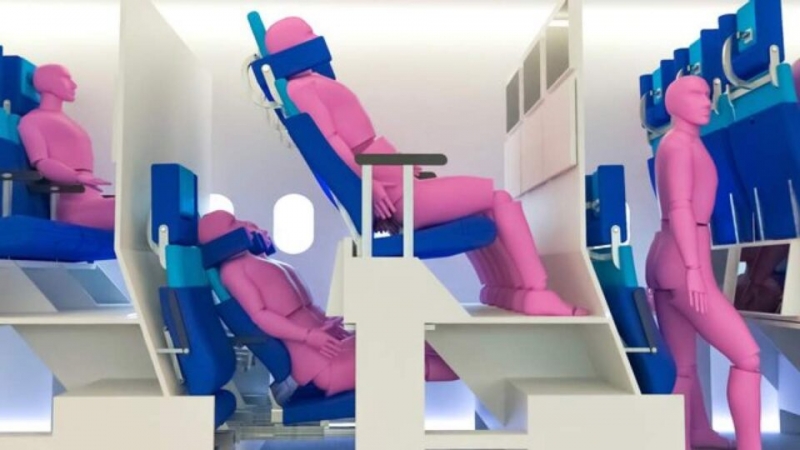 В самолетах могут появиться двухуровневые кресла